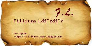 Fillitza Lázár névjegykártya